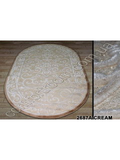 Ковер Hadise 2687a cream Овал